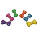 Multipet Polka Dot Latex Plush Filled 4-Inch Dog Toy @ $2.98