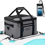 Paddle Board Cooler, Kayak Cooler with 5 Pockets, Sup Coolers, Paddle Board Accessories with Phone Pouch, Deck Cooler Bag for Kayaking, Large Capacity for Stand-Up Paddleboard and Kayak Accessory