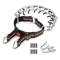 Prong Collar for Dogs – Adjustable Training Dog Pinch Collar with Reflective Strip Quick-Release Buckle Pronged Collar for Small Medium Large Dog @ $5.00