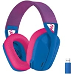 Logitech G435 LIGHTSPEED and Wireless Gaming Headset Lightweight over-ear headphones, built-in mics, 18h battery, compatible with Dolby Atmos, PC, PS4, PS5, Mobile (Blue) @ $29.99