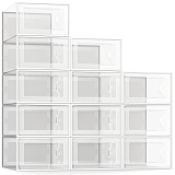 SEE SPRING Large 12 Pack Shoe Storage Box @ $31.99