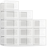 SEE SPRING Large 12 Pack Shoe Storage Box @ $31.99