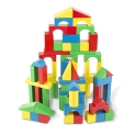 Melissa & Doug Wooden Building Blocks Set – 100 Blocks in 4 Colors and 9 Shapes @ $9.64