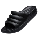 AIRHAS Recovery Sandals for Men and Women Orthotic Plantar Fasciitis Sandals with Arch Support Unisex Open Toe Slides with Cushion (Black @ $20.99
