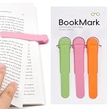 3 PCS Automatic Bookmark, Smart Bookmarks for Women Men Book Accessories Silicone Book Mark Bible Book Markers Book Marks for Reading Book Lovers Gifts Bookish Gifts Birthday Party Favors for Kids, A