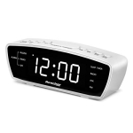 REACHER Simple Alarm Clock Radio for Bedrooms @ $17.99