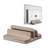 CoStySee Leather Dual-Slot Vertical Laptop Stand @ $11.24