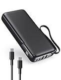 evatronic Power Bank, 65W 20000mAh Laptop Power Bank Portable Charger, PD3.0 Fast Charging 4-Port with LED Display Type C Battery Pack for MacBook, Dell, HP, iPhone 15, iPad, Galaxy (Black) @ $49.99