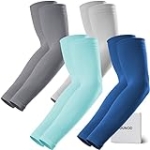 GOUNOD Arm Sleeves for Men Women,Compression Sleeves to Cover Arms for Men Working,Sun Sleeves for Men UV Protection Dark Blue 4 Pairs @ $12.49