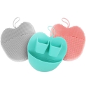 INNERNEED Soft Handheld Silicone Facial Cleansing Brush, Mild Anti-Slip Face Exfoliating and Massage Scrubber Pad, Gentle Exfoliating, Removing Blackhead, Massaging (Pack of 3)