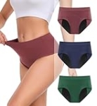 Period Underwear for Women Heavy Flow, High Absorbency Leakproof Panties Postpartum Menstrual Incontinence Underwear – 3 Pack