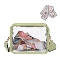 Oweisong Clear Bag for Stadium Events Women Stadium Approved Crossbody Bag Clear Purse Concert Sport Shoulder Handbag @ $7.99