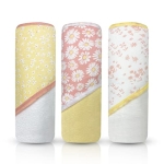 MODERN BABY 3 Pack Hooded Baby Bath Towel Set for Newborns Infants & Toddlers, Boys & Girls Baby Hooded Towels