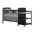 Dream On Me Anna 4-in-1 Full-Size Crib and Changing Table Combo in Black @ $143.65