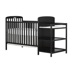 Dream On Me Anna 4-in-1 Full-Size Crib and Changing Table Combo in Black @ $143.65