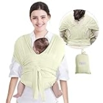 Baby Wrap Carrier,Adjustable Baby Carrier Newborn to Toddler Original Stretchy Infant Sling, Perfect for Newborn Babies and Children (Beige) @ $12.80