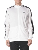 adidas mens Essentials Warm-up 3-stripes Track Top Jacket @ $13.75