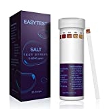 Saltwater Pool Test Strips, Swimming Pool and Spa Salt Test Strips Kit for Sodium Chloride Content 0-8000 ppm, 25 Count @ $9.99