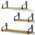 Love-KANKEI Floating Shelves Wall Mounted Set of 3 @ $15.19