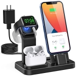 3 in 1 Charging Station Compatible with Apple Watch iPhone AirPods with 15W Adapter @ $18.79