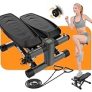 VitalLeap Steppers for Exercise, Adjustable Resistance Stair Steppers with Arm Training Bands for Home Fitness, Mini Steppers with Max 330LBS Loading Bearing Portable Home Exercise Equipment @ $32.99
