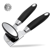 Jaryco Can Opener Manual Handheld Comfortable Anti Slip Grip Smooth Edge Ergonomic for Seniors with Arthritis Black @ $5.00