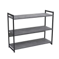 Household Essentials 3 Tier Storage Shelf with Minimalist Metal Frame | 40.5