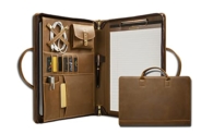GZRHKJ Genuine Leather Portfolio for Men & Women @ $52.30