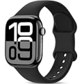 Patenting Sport Silicone Band Compatible with Apple Watch Bands for Women Men 38mm 40mm 41mm 42mm 44mm 45mm 46mm 49mm, Soft Wristband Waterproof Sport Strap for iWatch Series 10 9 8 7 6 5 4 3 2 1 SE @ $3.49