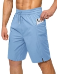AI’MAGE Mens Swim Swim Shorts Quick Dry Mens Beach Shorts 7 Inches Mens Bathing Suits with Mesh Lining Sky Blue L @ $11.49