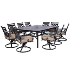Hanover Montclair 11-Piece All-Weather Outdoor Patio Dining Set @ $1999.00