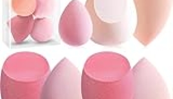 Makeup Sponge Set Foonbe Blender Sponges 7 Pcs for Liquid, Cream, and Powder, Latex Free, Multi colored Beauty Sponges with 1 Mini Sponge, Vegan & Cruelty-Free @ $3.23