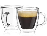 JoyJolt Savor Double Wall Insulated Glasses Espresso Mugs (Set of 2) – 5.4-Ounces @ $14.40