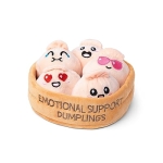 WHAT DO YOU MEME? Emotional Support Dumplings – Plush Dumpling Toy Stuffed Animal by Emotional Support Plushies Medium @ $11.89