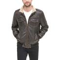 Levi’s mens Vintage Deer Sherpa Lined Aviator Bomber Faux Leather Jacket @ $67.50