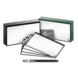 Rocketbook Cloud Cards – Eco-Friendly Reusable Index Note Cards With 1 Pilot FriXion ColorStick Pen & 1 Microfiber Cloth Included – Single Set of 80 (3