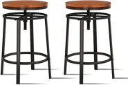 O&K FURNITURE 25-29 Inch Adjustable Backless Swivel Bar Stools Counter Height @ $81.40