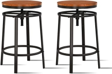O&K FURNITURE 25-29 Inch Adjustable Backless Swivel Bar Stools Counter Height @ $81.40