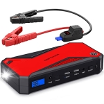 DBPOWER 800A Peak 18000mAh Portable Car Jump Starter (up to 7.2L Gas/5.5L Diesel Engine) Portable Battery Booster with LCD Screen (Red) @ $59.99