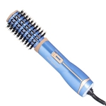 Conair Nano Titanium Ceramic Frizz Defense 1½” (38 mm) Compact Lightweight Hot Air Styling Curl, Straighten, Waver Brush – BC850