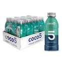 Coco5 Clean Sports Hydration Coconut Flavor | 100% Natural | 50% Less Sugar | Nothing Artificial | Non-GMO | Gluten Free | Developed by Pro Trainers for Pro Athletes | 16.9 Oz (Pack of 12) @ $11.88