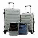 Wrangler 4 Piece Luggage and Packing Cubes Set @ $89.94
