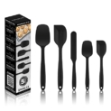 OVENTE Silicone Cooking Utensils Set – Food Grade Rubber Spatulas Silicone Heat Resistant w/ Stainless Steel Core & Seamless Design @ $6.95