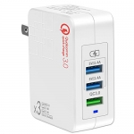 Fast Charge 3.0 USB Wall Charger (3A Max.) with Dual 5V/2.4A USB Ports (Total 4A) @ $7.20