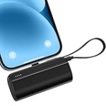 5000mAh Mini Portable Charger Compatible with iPhone 14/13/12/11/XR/XS/X/8/7/6, MFi Certified Ultra-Compact 20W PD Fast Charging Power Bank Small Cute Battery Pack(Black) @ $6.99