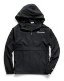 Champion mens Stadium Packable Jacket, Left Chest Script Jacket, Black-549369, Medium US