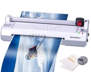 A4 Mini Laminator Machine 8.5×11 with 20 Letter Size Laminating Sheets @ $12.99