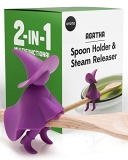 OTOTO Agatha Spoon Holder for Stove Top – Witchy Gifts for Homecooks – Spatula Holder and Cooking Spoon Rest for Stove Top and Kitchen Counter – Heat-Resistant @ $10.17