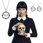 Benehair Black Braided Wig With Bangs, Long Braid Pigtail Wig For Women Adult Halloween Themed Party Cosplay Wed