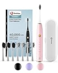 Pink Electric Toothbrush, USB Rechargeable Sonic Toothbrush w 180 Days Battery Life, Electronic Toothbrush for Adults &Teen with Braces, 5 Modes, Timer, 8 Electrical Brush Heads, for Girls and Women @ $11.33 ($11.33 / Count)